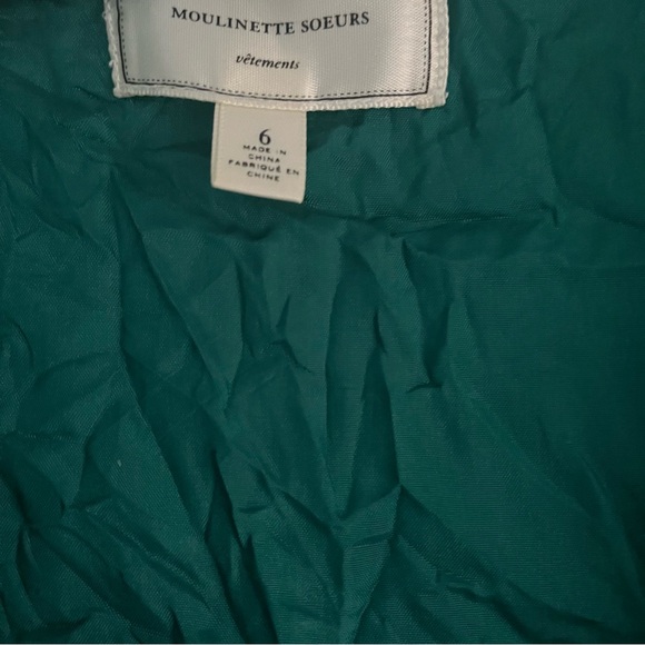 Moulinette Soeurs Green Sleeveless Dress size 6 - Picture 3 of 6